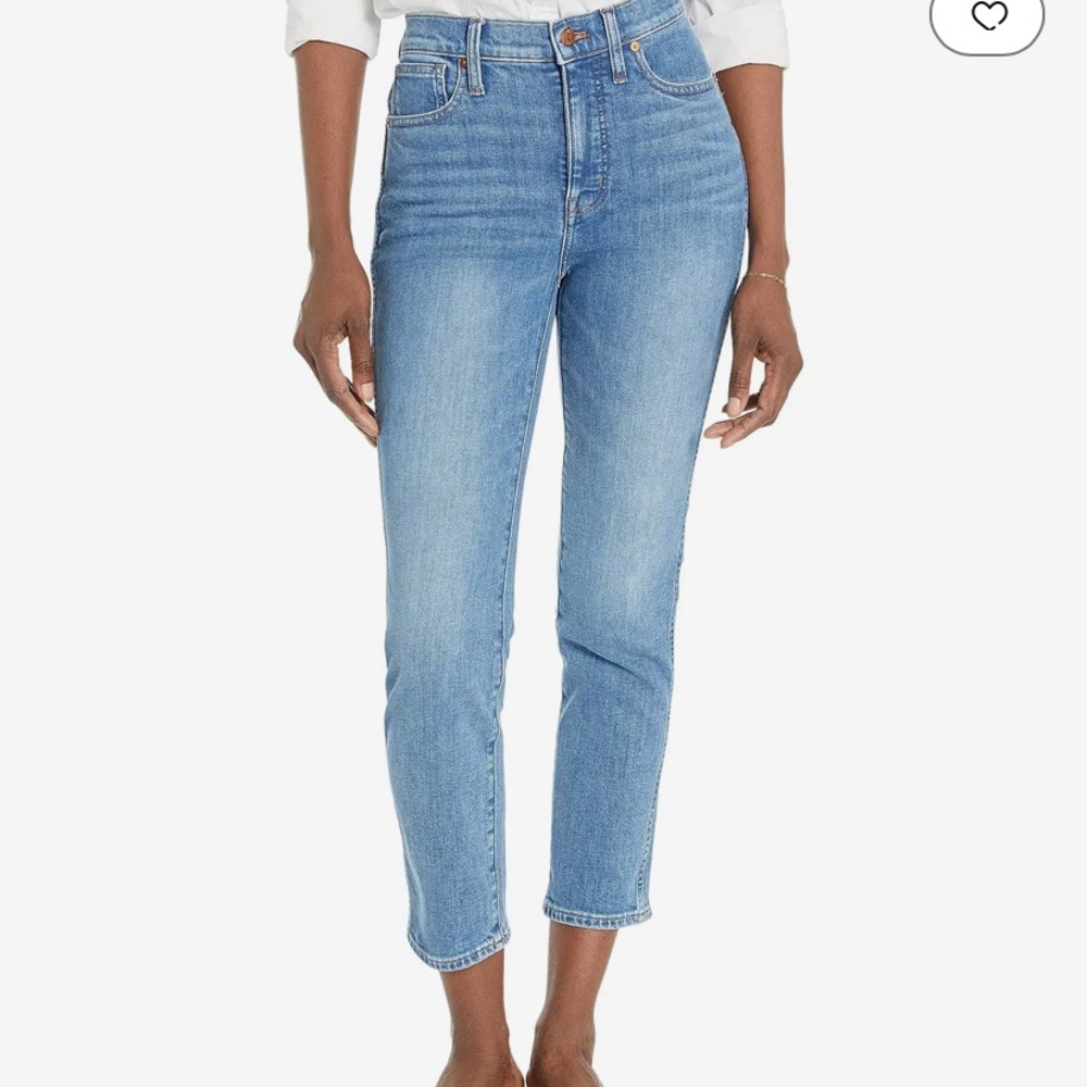 Madewell Stovepipe light wash jeans